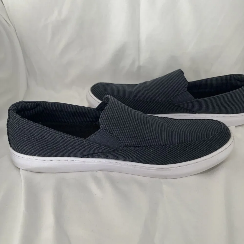 Cuater Men's By Travis Matthew Size 9 Stripe Canvas Slip On Casual Loafers Shoes